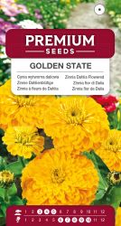 Zinnia Dahlia Flowered Golden State Seeds